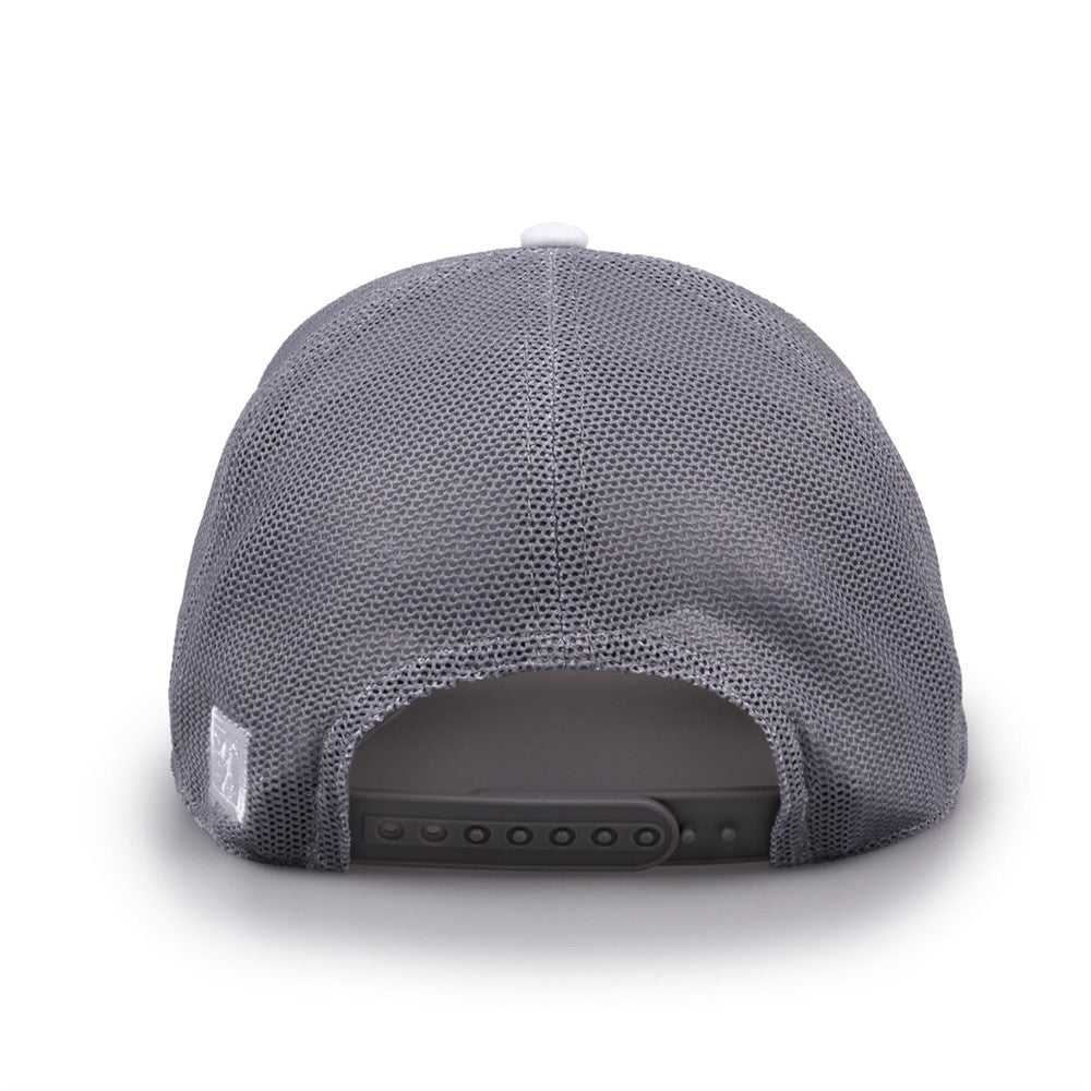 The Game GB518 Everyday Trucker Cap - White Gray - HIT a Double - 6
