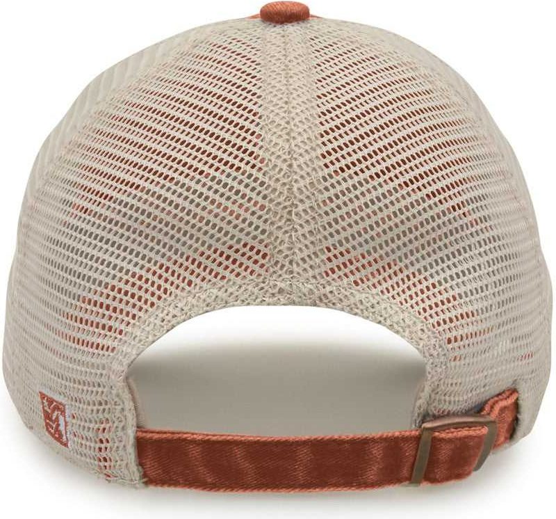 The Game GB460 Pigment Dyed Twill & Soft Trucker Cap - Texas Orange Sand | HIT a Double