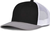 The Game GB452E Everyday Trucker Cap - Black Gray White | HIT a Double