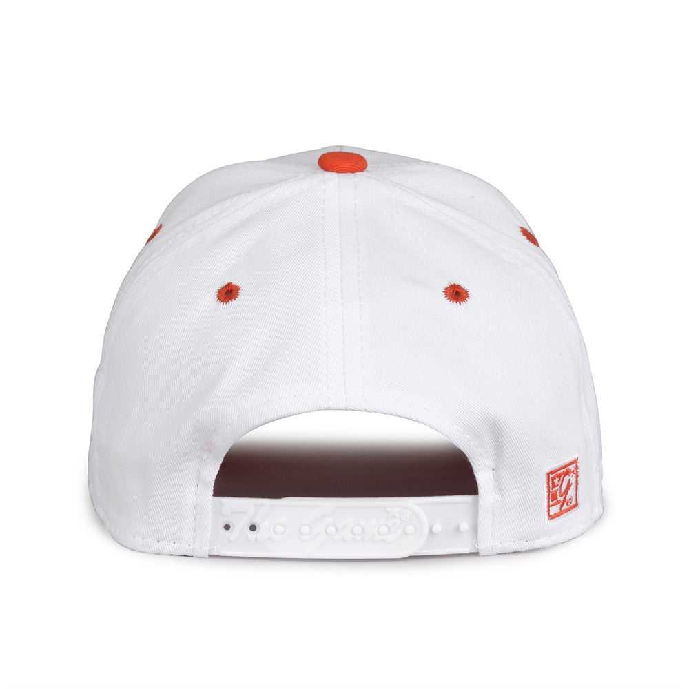 The Game GB2016 White Snapback Cotton Twill Cap - White Orange - HIT a Double - 4