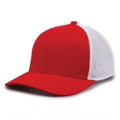 The Game GB518 Everyday Trucker Cap - Red White - HIT a Double - 4