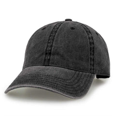 The Game GB465 Pigment Dyed Twill Cap - Black | HIT a Double