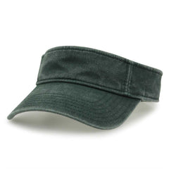 The Game GB466 Pigment Dyed Twill Visor - Bottle Green sand - HIT a Double - 3
