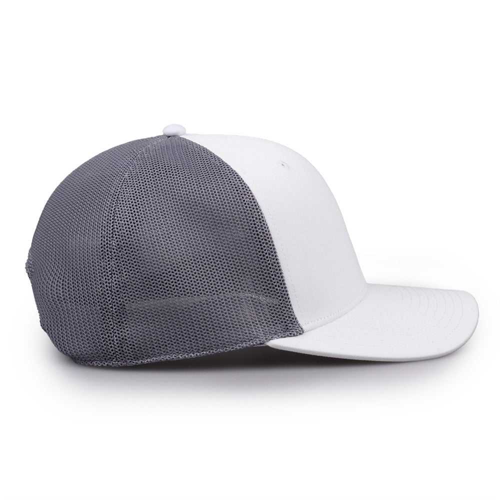 The Game GB518 Everyday Trucker Cap - White Gray - HIT a Double - 8