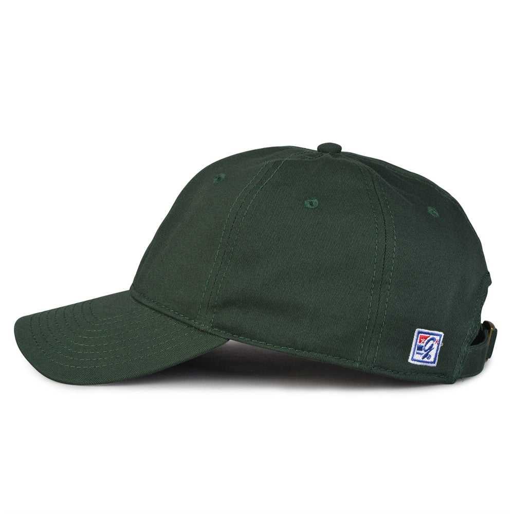 The Game GB210 Classic Relaxed Garment Washed Twill Cap - Dark Green - HIT a Double - 3