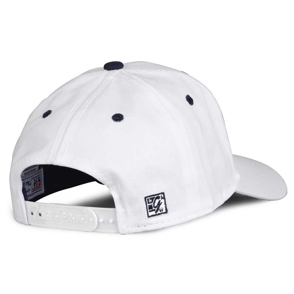 The Game GB2016 White Snapback Cotton Twill Cap - White Navy - HIT a Double - 5