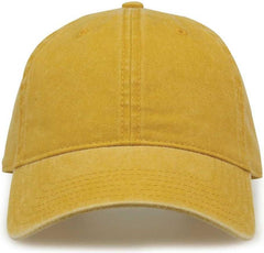 The Game GB465 Pigment Dyed Twill Cap - Mustard | HIT a Double