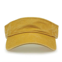 The Game GB466 Pigment Dyed Twill Visor - Mustard - HIT a Double - 2