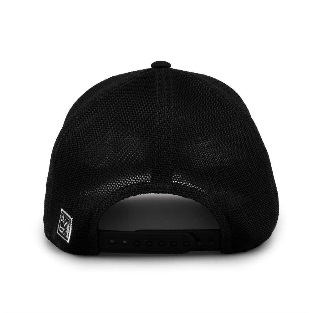 The Game GB518 Everyday Trucker Cap - Black Black - HIT a Double - 6