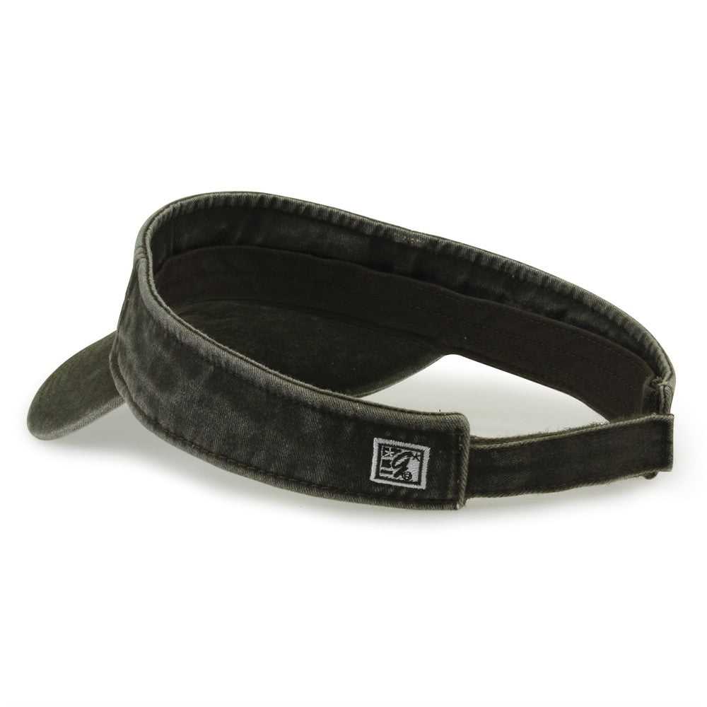 The Game GB466 Pigment Dyed Twill Visor - Army Green - HIT a Double - 4