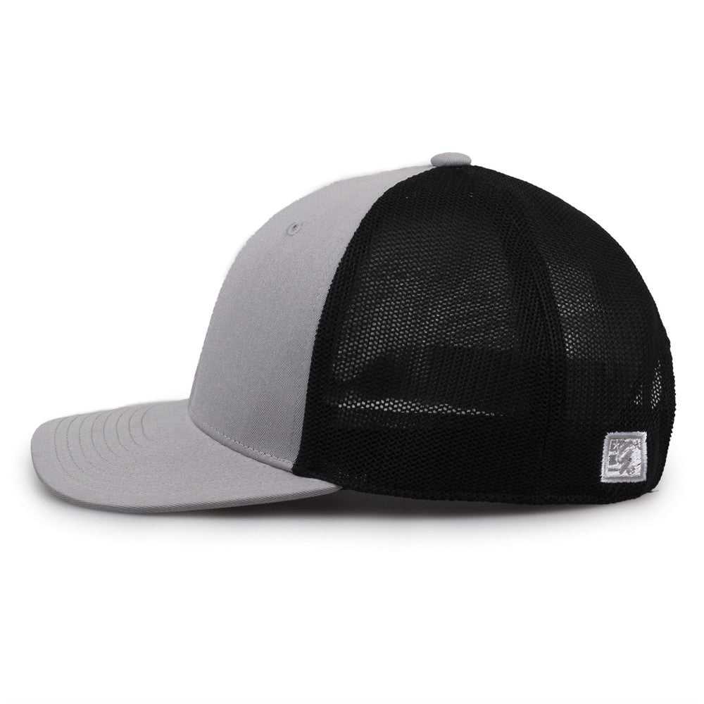 The Game GB518 Everyday Trucker Cap - Gray Black - HIT a Double - 7