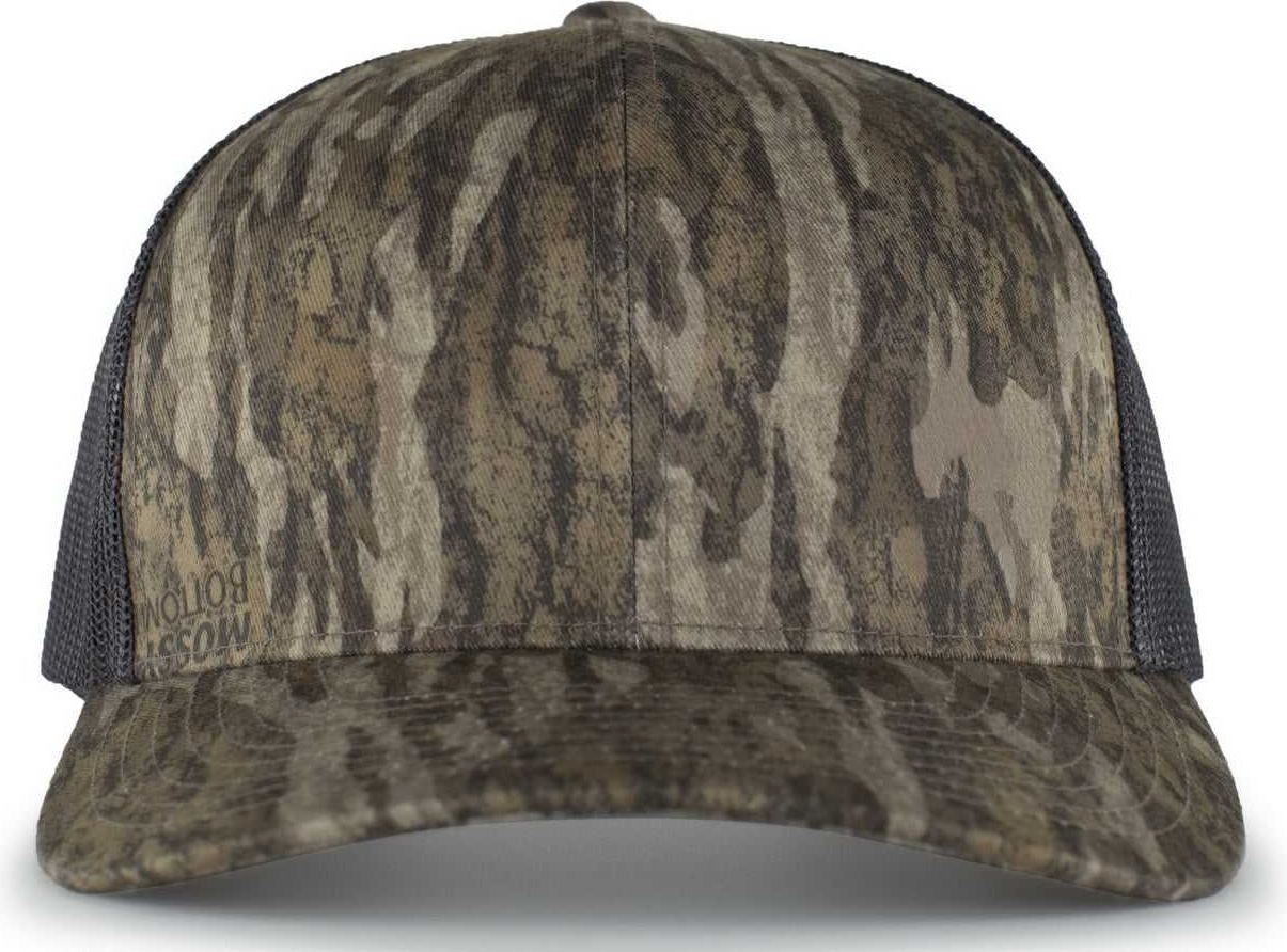 Pacific Headwear 108C Camo Snapback Trucker Cap - Bottomland Light Charcoal | HIT a Double