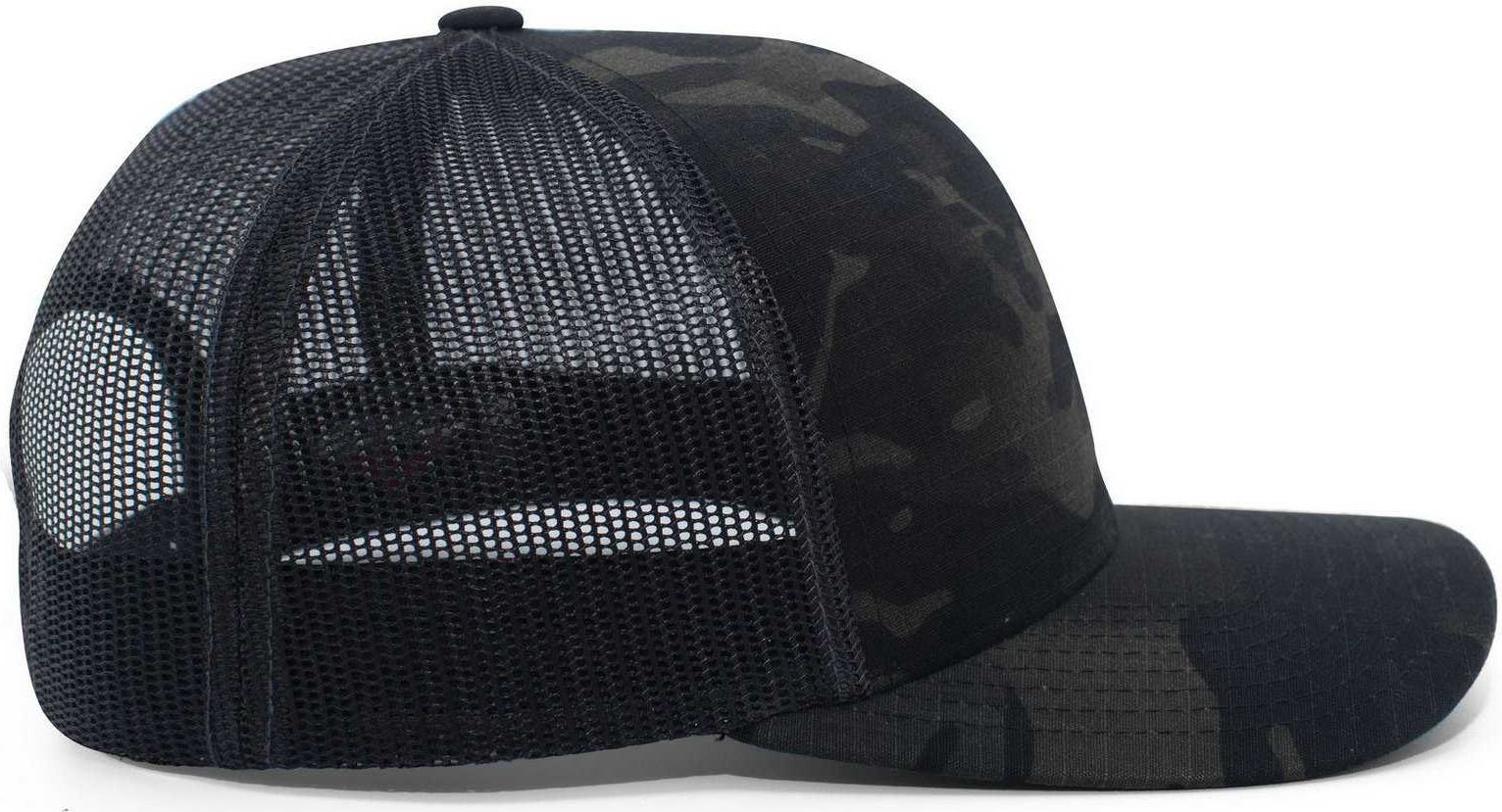 Pacific Headwear M08 MultiCam Snapback Trucker Cap - Multicam Black Black | HIT a Double