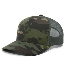 Pacific Headwear M08 MultiCam Snapback Trucker Cap - Multicam Tropic Loden | HIT a Double