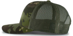 Pacific Headwear M08 MultiCam Snapback Trucker Cap - Multicam Tropic Loden | HIT a Double