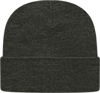 Cap America TKN24 USA Made Knit Cap with Cuff Beanie   Dark Heather   HIT a Double   1