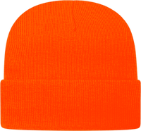 Cap America TKN24 USA Made Knit Cap with Cuff Beanie   Neon Blaze   HIT a Double   1