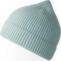 Atlantis Headwear Andy - Sustainable Fine Rib Knit Beanie - Light Blue | HIT a Double