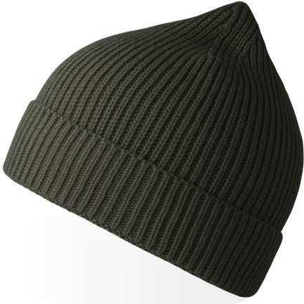 Atlantis Headwear Andy - Sustainable Fine Rib Knit Beanie - Olive | HIT a Double