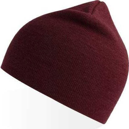 Atlantis Headwear Holly - Sustainable Beanie - Burgundy Melange - HIT a Double - 1