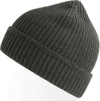 Atlantis Headwear Maple - Sustainable Finish Edge Knit Beanie - Dark Gray | HIT a Double