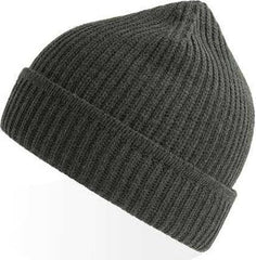 Atlantis Headwear Maple - Sustainable Finish Edge Knit Beanie - Dark Gray | HIT a Double