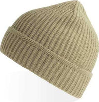 Atlantis Headwear Maple - Sustainable Finish Edge Knit Beanie - Light Beige | HIT a Double