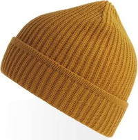 Atlantis Headwear Maple - Sustainable Finish Edge Knit Beanie - Mustard Yellow | HIT a Double