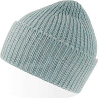 Atlantis Headwear Oak - Sustainable Chunky Rib Knit Beanie - Light Blue - HIT a Double - 1