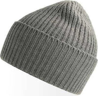 Atlantis Headwear Oak - Sustainable Chunky Rib Knit Beanie - Light Gray Melange - HIT a Double - 1