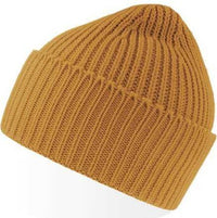 Atlantis Headwear Oak - Sustainable Chunky Rib Knit Beanie - Mustard Yellow - HIT a Double - 1