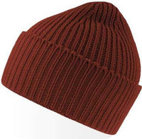 Atlantis Headwear Oak - Sustainable Chunky Rib Knit Beanie - Rusty - HIT a Double - 1
