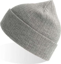 Atlantis Headwear RIOB Rio Sustainable Rib Knit Beanie - Light Grey Mlange (Grigio Chiaro Mlange) - HIT a Double