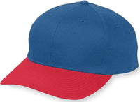 Augusta 6204 Six-Panel Cotton Twill Low-Profile Cap - Navy Red | HIT a Double