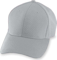 Augusta 6235 Athletic Mesh Cap - Silver Gray | HIT a Double