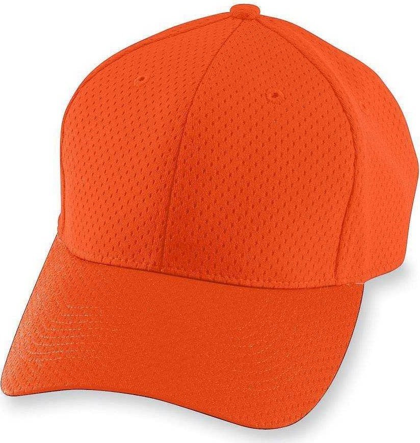 Augusta 6236 Athletic Mesh Cap - Youth - Orange | HIT a Double