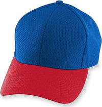 Augusta 6236 Athletic Mesh Cap - Youth - Royal Red | HIT a Double
