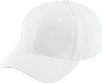 Augusta 6265 Adjustable Wicking Mesh Cap - White | HIT a Double