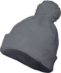 Augusta 6816 Pom Beanie - Graphite - HIT a Double