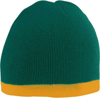 Augusta 6820 Two-Tone Knit Beanie - Forest Gold | HIT a Double