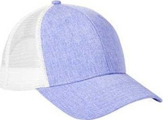 Big Accessories BA540 Sport Trucker Cap - Heather Purple White | HIT a Double