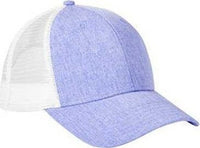 Big Accessories BA540 Sport Trucker Cap - Heather Purple White | HIT a Double