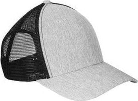 Big Accessories BA540 Sport Trucker Cap - Light Gray Black | HIT a Double
