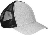 Big Accessories BA540 Sport Trucker Cap - Light Gray Black | HIT a Double