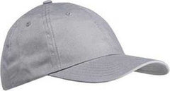 Big Accessories BX001 6-Panel Brushed Twill Unstructured Cap - Light Gray | HIT a Double