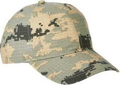 Big Accessories BX018 Unstructured CamoCap - Rpstp Dg Gr Camo | HIT a Double