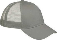 Big Accessories BX019 6-Panel Structured Trucker Cap - Light Gray | HIT a Double