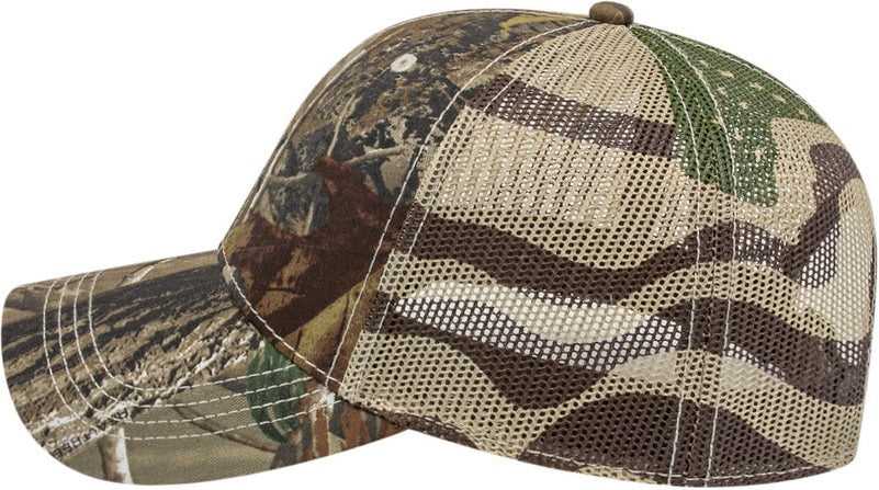 Cap America I2011 Flag Mesh Back Cap - Realtree Ap Khaki | HIT a Double