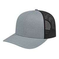 Cap America I3038 Poly/Cotton Mesh Back Cap   Heather Black | HIT a Double