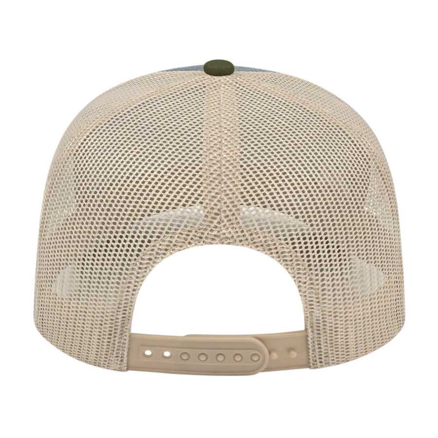 Cap America I3038 Poly/Cotton Mesh Back Cap - Heather Loden Stone - HIT a Double - 3